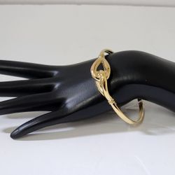 14k Fancy Knot Bangle Bracelet 6.8g 