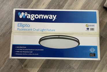 Brand New Fluorescent Oval Fixture Light
