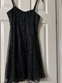 Black Multi Color Sparkly Cocktail Dress