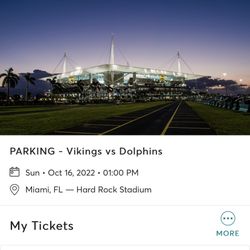 $50  YELLOW PARKING PASS  VIKINGS 