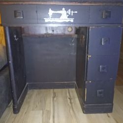 Very Old Timey Desk Top Opens Up