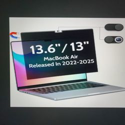 Magnetic Privacy Screen For MacBook Air 13.6/13 Inch 2022-25 M2/M3/M4 Amazon #1 Seller