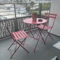 Out Foldable Balcony Bistro Set 