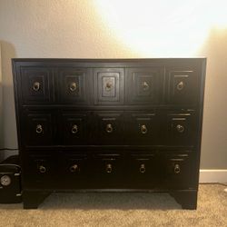 Black Accent Chest 3 drawers