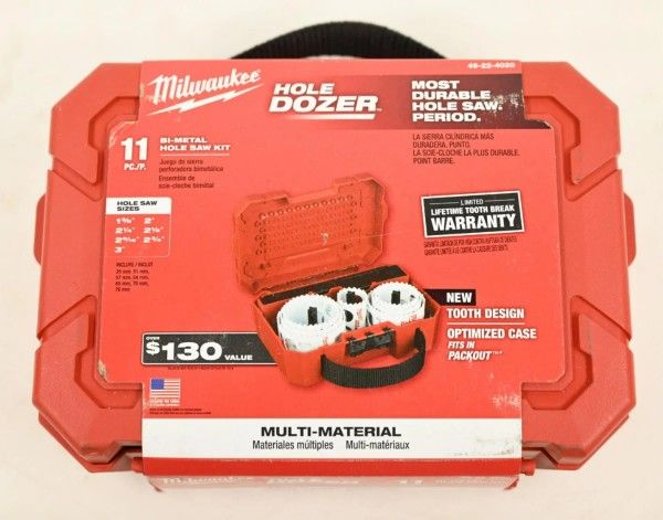 Milwaukee Bi-Metal Hole Saw Kit, NEW