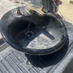 Bathroom sink gas iron