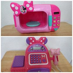Minnie Mouse Microwave and Cash Register
