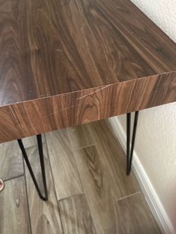Console table with hairpin legs