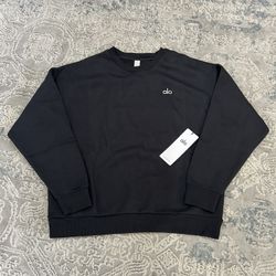 Alo Black Yoga Crewneck