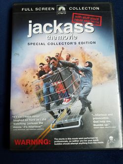 Jack Ass, many DVDs $1