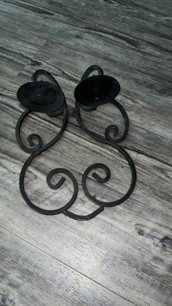Candle Iron Wall Decoration