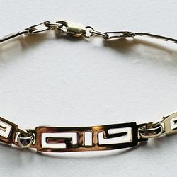 Gold Greek Key  bracelet 