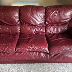Couch and lamp