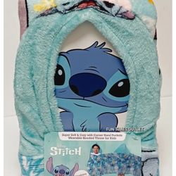Disney Lilo And Stitch Print Hooded Throw $25.00