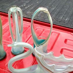Vintage Blown Glass Figures.