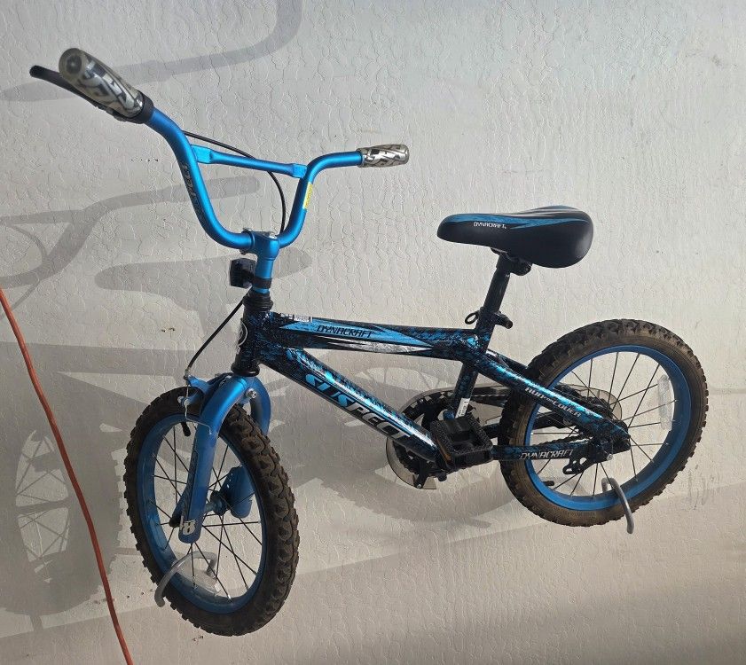 Boys 16" Bike With Training Wheels