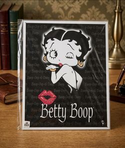 New Sealed Vintage Betty Boop Kiss Metal Tin Sign Wall Decor (12.5" x 16")