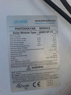315w solar panel