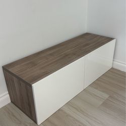 IKEA Minimalist – White & Wood Finish (2 Drawers)