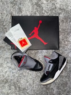 Air Jordan 3 Retro Black Cement Sneakers