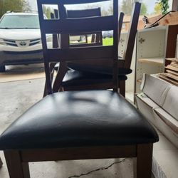 Leather Table Chairs