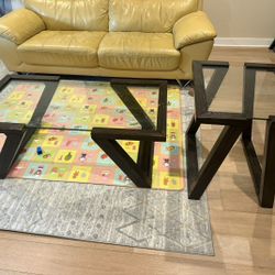 1 Coffee Table & 2 Side Tables 