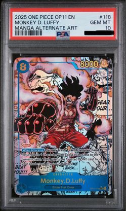 Op11 Luffy snakeman psa10 OPTCG