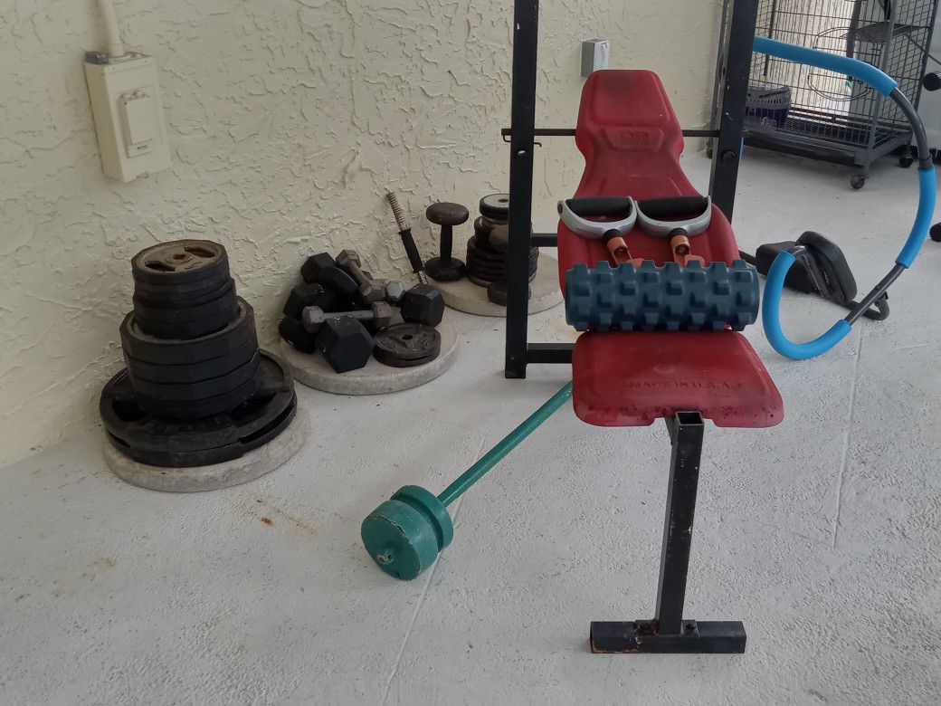 Gym Equipment Weights Approximately 500. Pounds In Weight