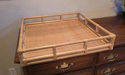 Bamboo Rattan Tray