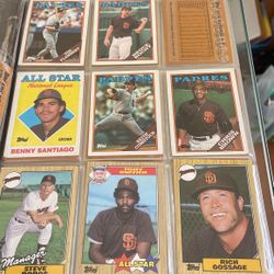 San Diego Padres Baseball Vintage Baseball Cards 9 