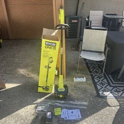 Ryobi One + 18V 8in Cordless Battery Cultivator With one Battery & Charger