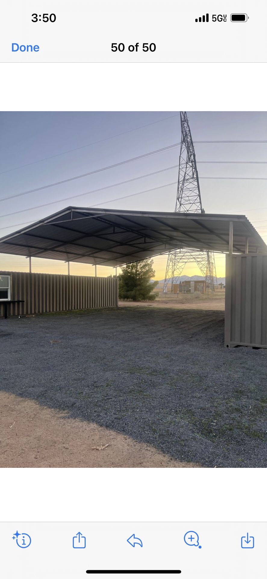 Huge steel Shed With 2 Containers