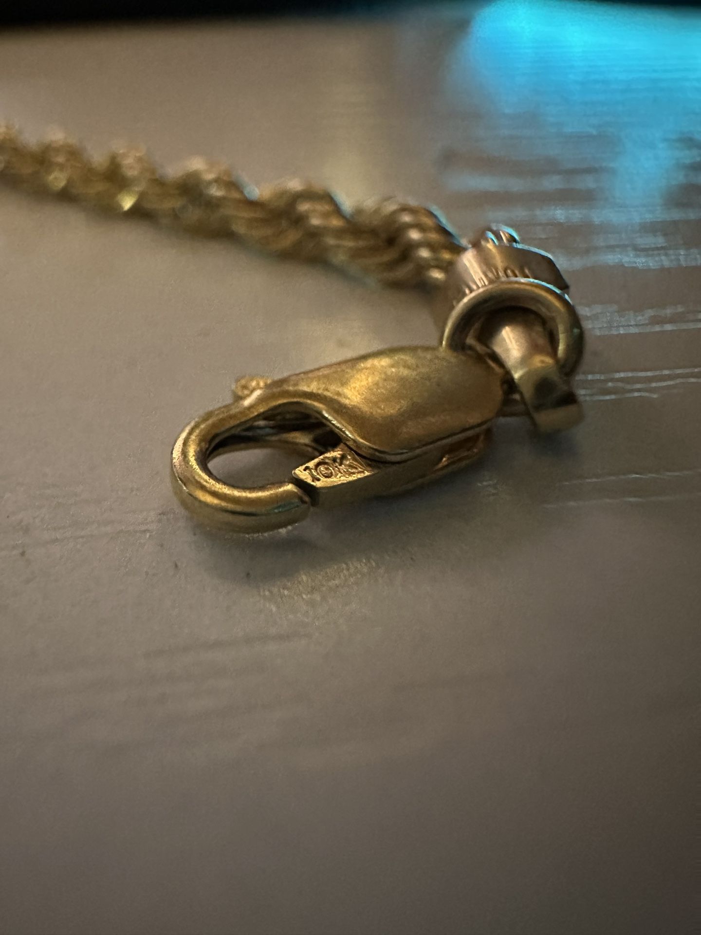 10K Gold Rope Necklace (20inches)