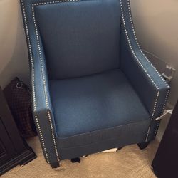 Blue Accent Chair 