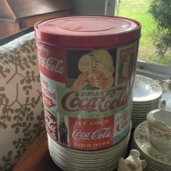 Vintage Coca Cola Container/tray/flip flops 