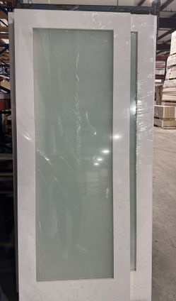 Door White Lami Privacy Glass