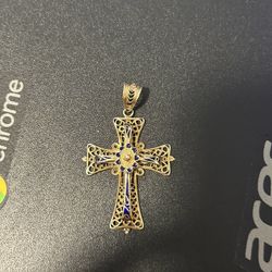 14k Gold Cross 