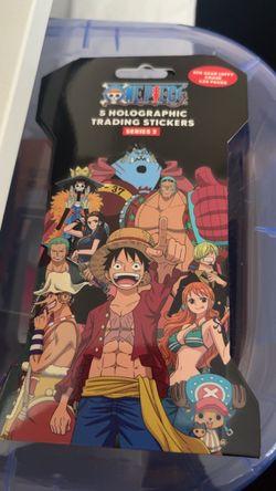 One Piece  5 Holographic Trading Stickers