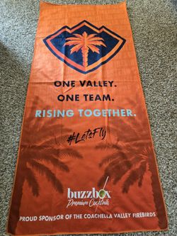 Coachella Valley Firebirds "Let's Fly" Beach Towel Blanket New