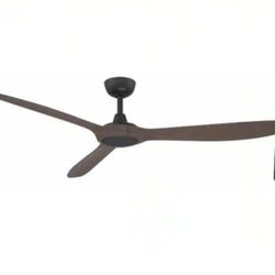 Home Decorators Collection Tager 60 in. Smart Indoor/Outdoor Matte Black with Whiskey Barrel Blades Ceiling Fan with Remote Powered by Hubspace