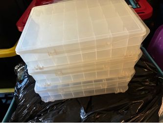 3 double sided craft boxes with handles
