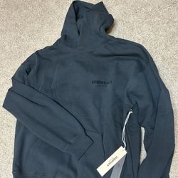 Black Essentials Hoodie FAKE 