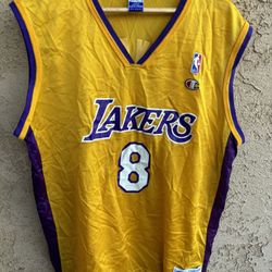 Lakers Kobe Bryant #8 Vintage 90s Champion NBA Basketball Jersey 44