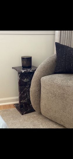 Solid natural marble side table
