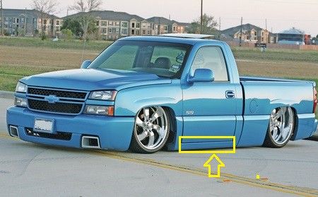 Side Skirts CHEVROLET SILVERADO SINGLE CAB SS CLADDING "SS CLONE" 1 PAIR ROCKER PANELS 2 PIECE 1999 2000 2001 2002 2003 2004 2005 2006 2007