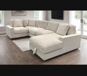 Sleeper Sectional Sofa Pull Out Bed Storage Couch NEW
