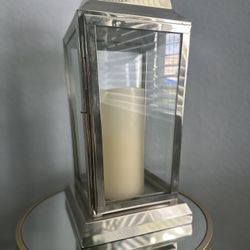 Single Stainless Steel Candle Lantern 