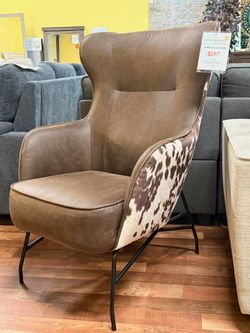 NEW Franky Cowhide Accent Chair