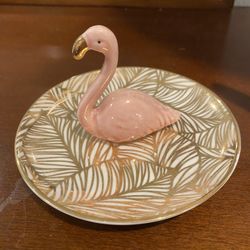 Small flamingo ring/jewelry dish