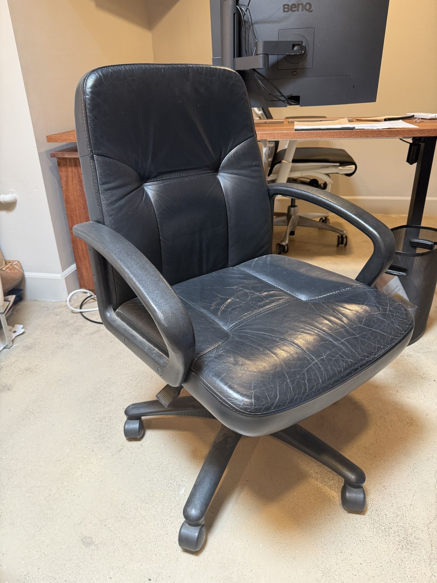 Black Leather Office Chair